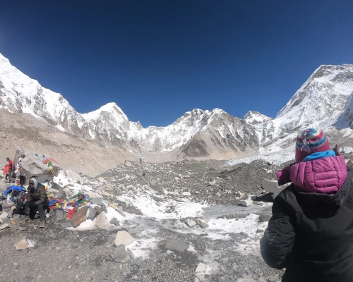  View Of Everest Mountain Range From Everest Base Camp